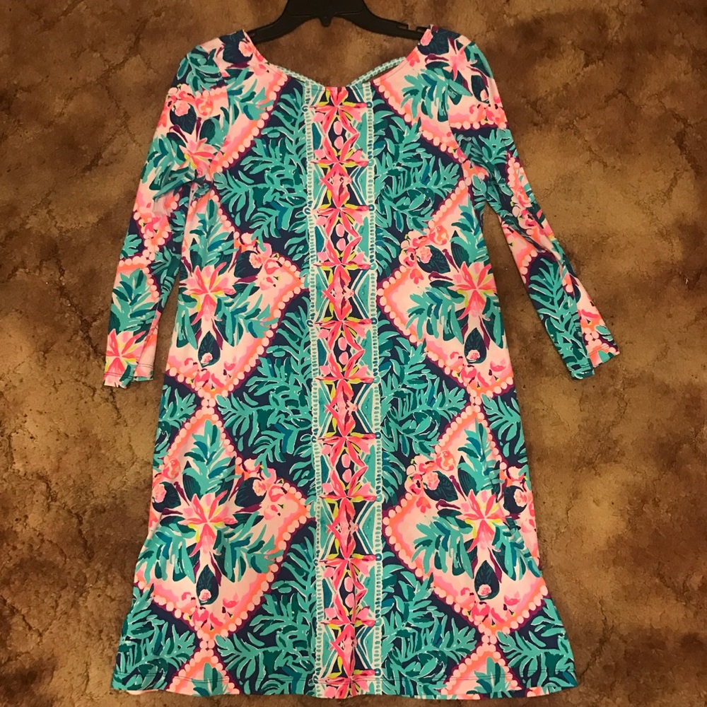 Lilly Pulitzer Ophelia dress in Aqua Coconut Cove